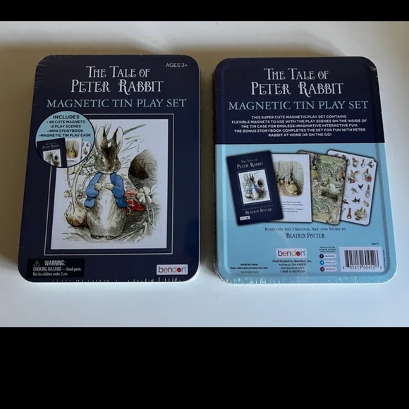 New The Tale Of Peter Rabbit Magnetic Tin Play Set 🎉Please read listing🎉 ❤️ - Picture 4 of 5